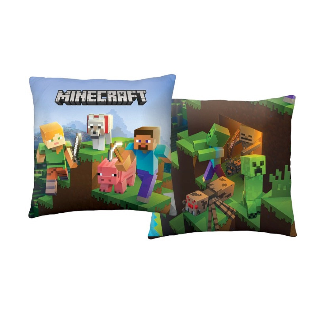 Minecraft Kuschelkissen (1 Stk.) 40 x 40 cm aus Polyester