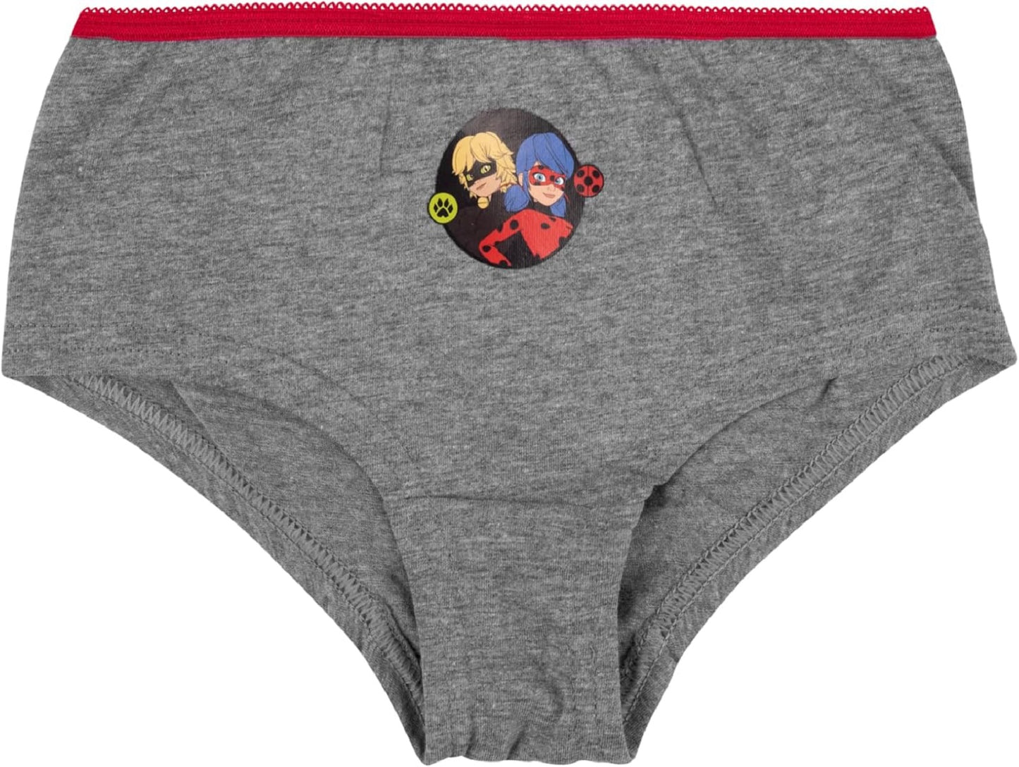 Miraculous Ladybug Unterhose für Mädchen aus Baumwolle – 3er-Pack Unterwäsche für Kinder