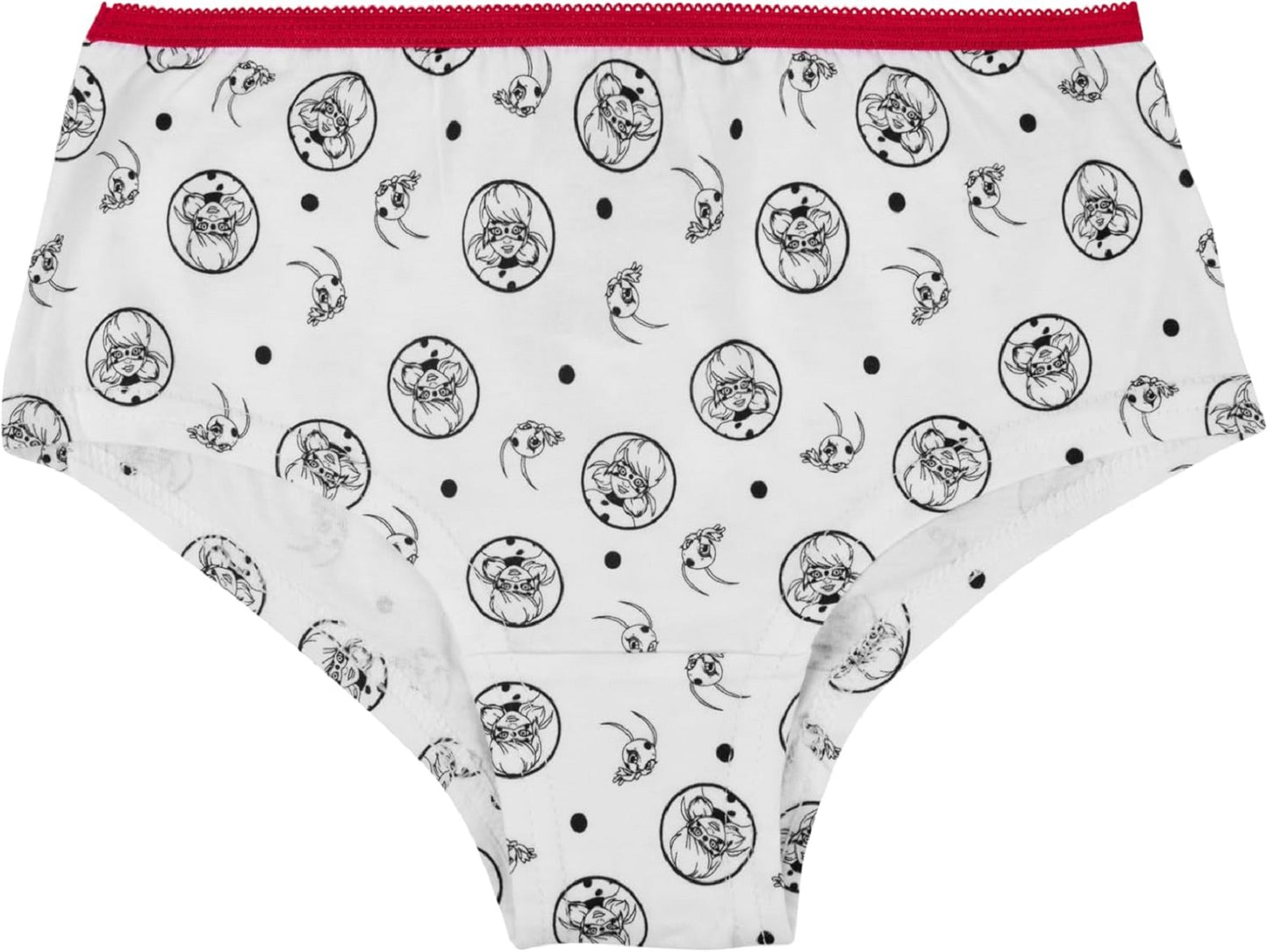 Miraculous Ladybug Unterhose für Mädchen aus Baumwolle – 3er-Pack Unterwäsche für Kinder