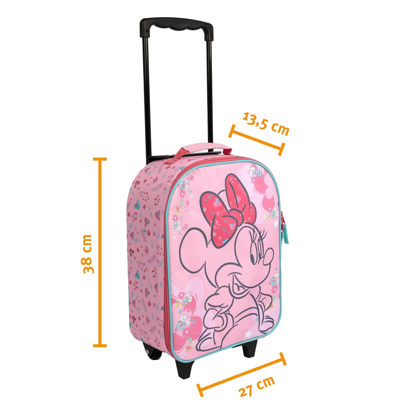 Disney Minnie Mouse Trolley für Kinder für Reisen und Freizeit 27 × 13.5 × 38 cm