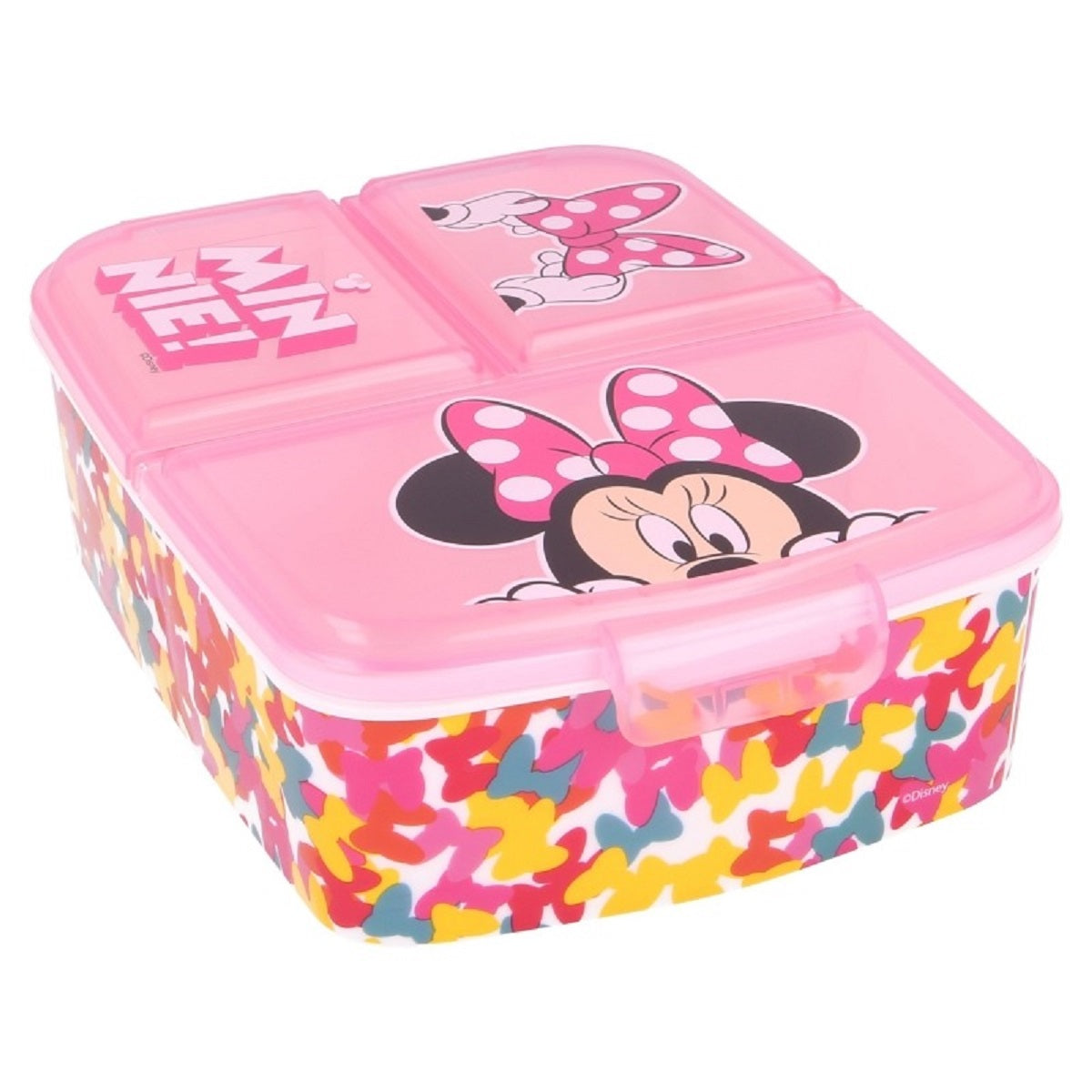 Disney Minnie Mouse Kinder Brotdose – Lunchbox mit 3 Fächern & tollem Design