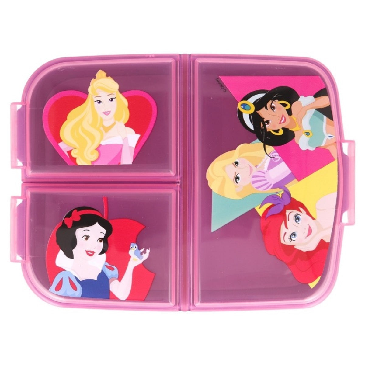 Disney Princess Kinder Brotdose – Lunchbox mit 3 Fächern & tollem Design