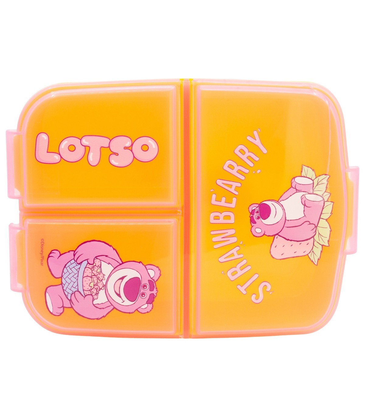Disney Lotso Lunchbox Kinder Brotdose mit 3 Fächern Pausenbox