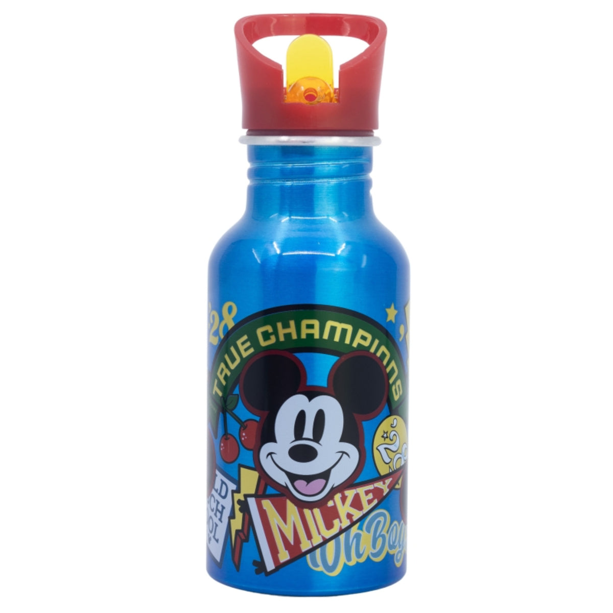Disney Mickey Mouse Wasserflasche 545 ml Flasche mit Trinkaufsatz und Schraubverschluss