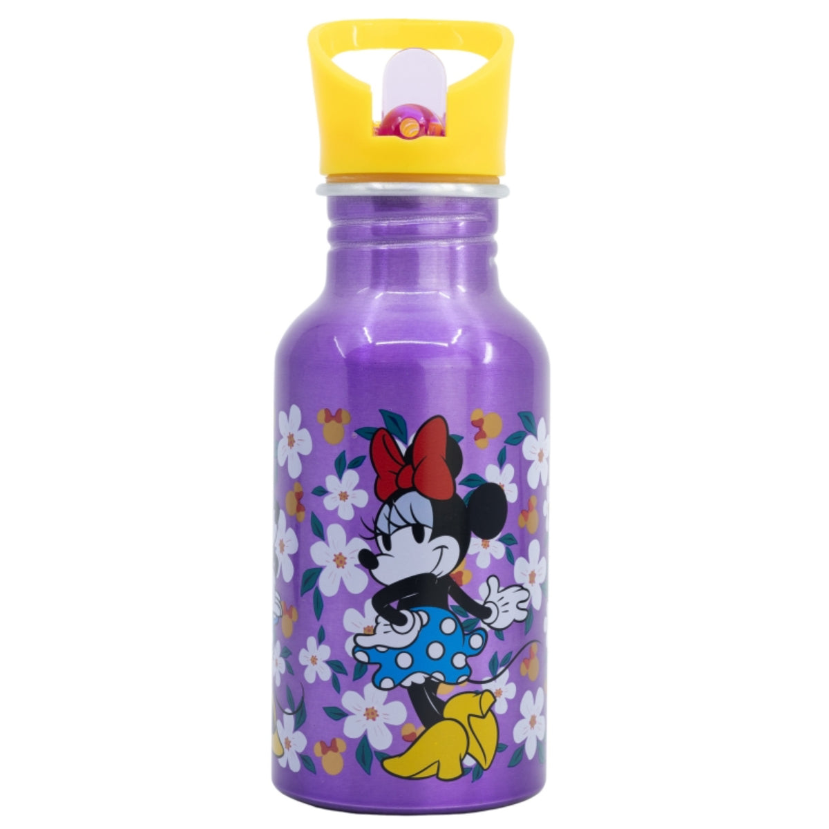 Disney Minnie Mouse Wasserflasche 545 ml Flasche mit Trinkaufsatz und Schraubverschluss