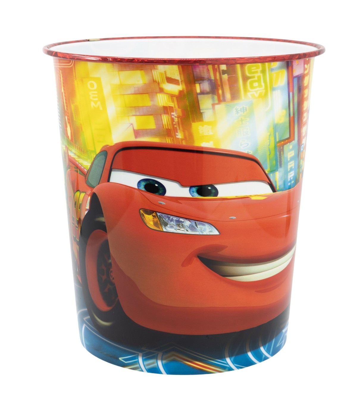 Disney Cars Papierkorb Racer Kinder Mülleimer für Kinderzimmer und Spielzimmer