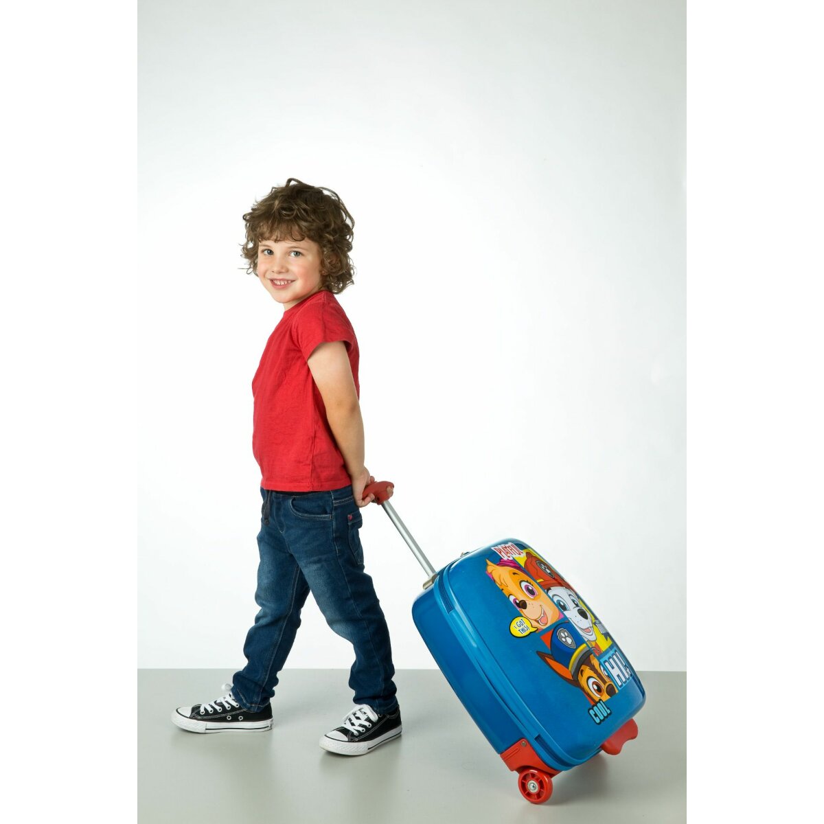 Paw Patrol Kinder-Reisekoffer Leichter Trolley für junge Reisende in Blau