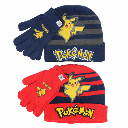 Pokémon Mütze und Handschuhe für Kinder Perfekter Schutz im Winter