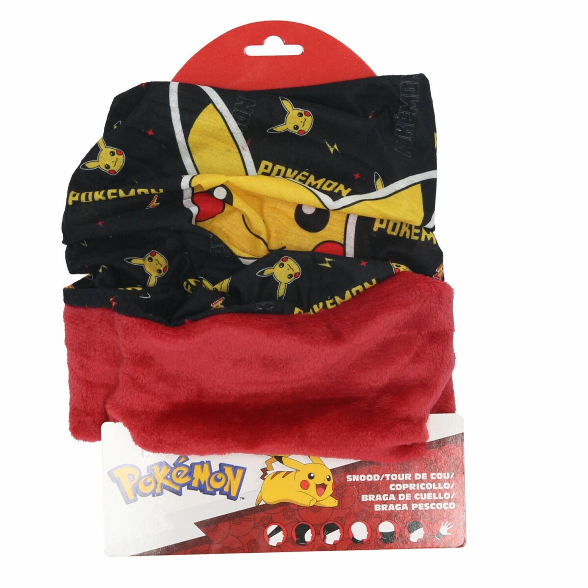 Pokémon Schlauchschal Schal Halstuch für Kinder 54x23 cm