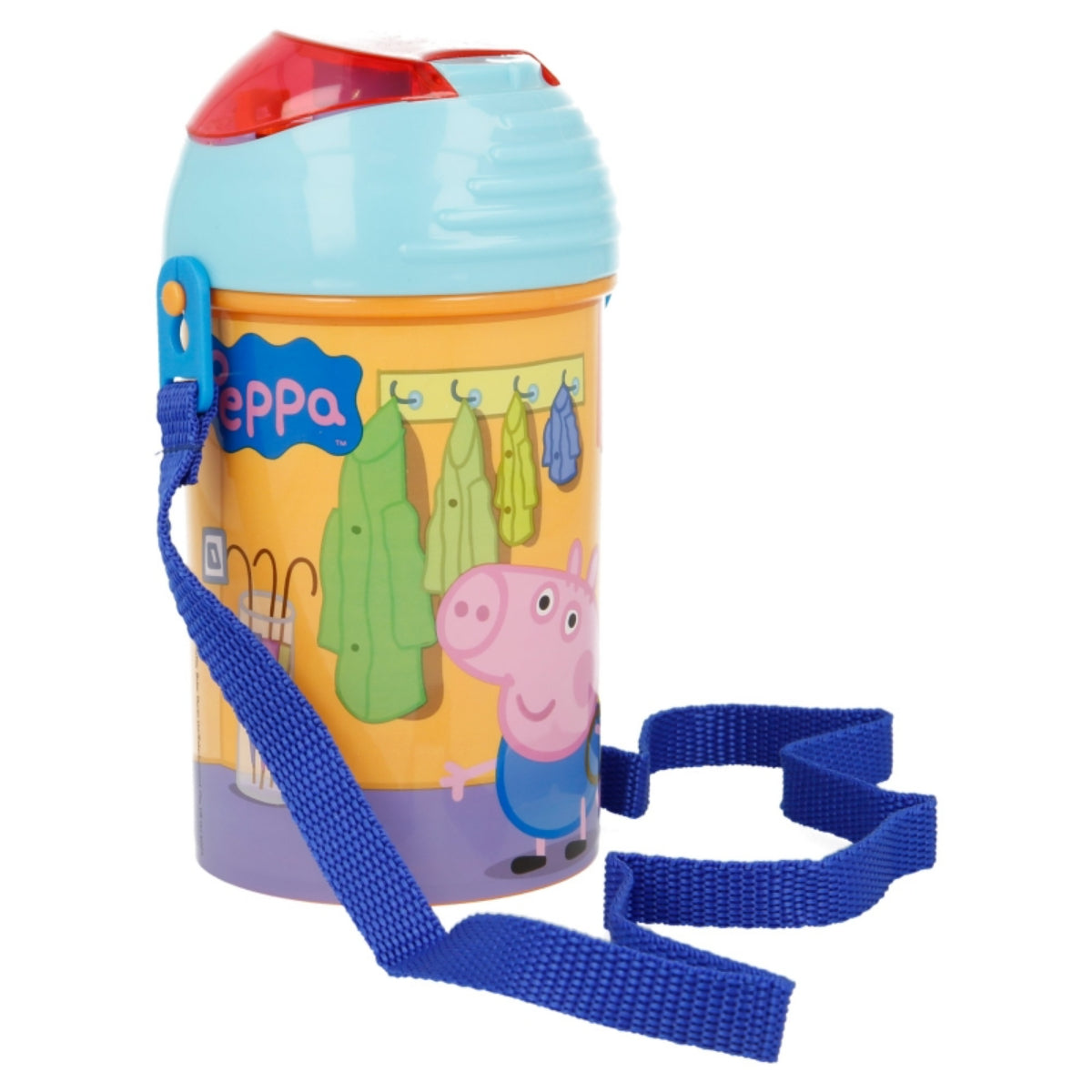 Peppa Pig Flasche für Kindergarten & Schule 450 ml mit Deckel