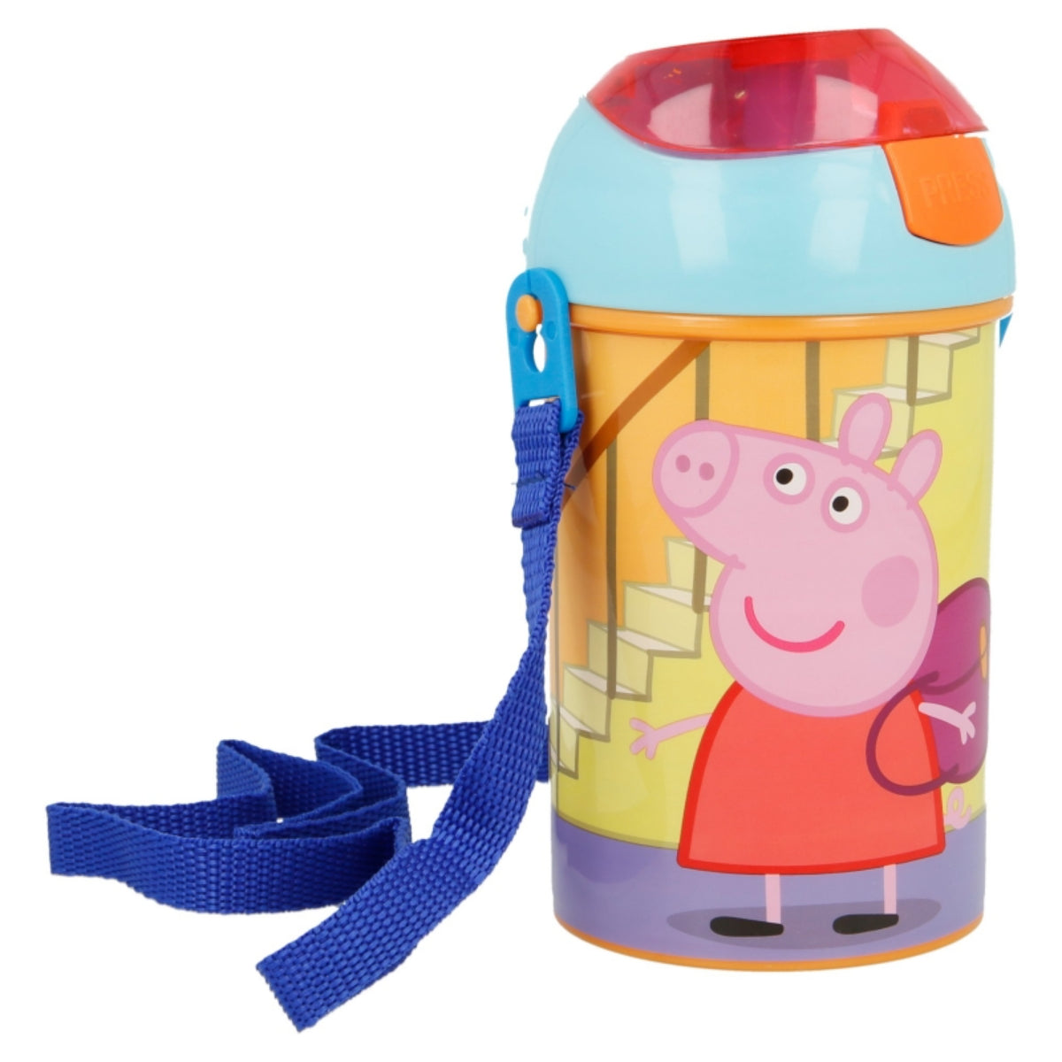 Peppa Pig Flasche für Kindergarten & Schule 450 ml mit Deckel