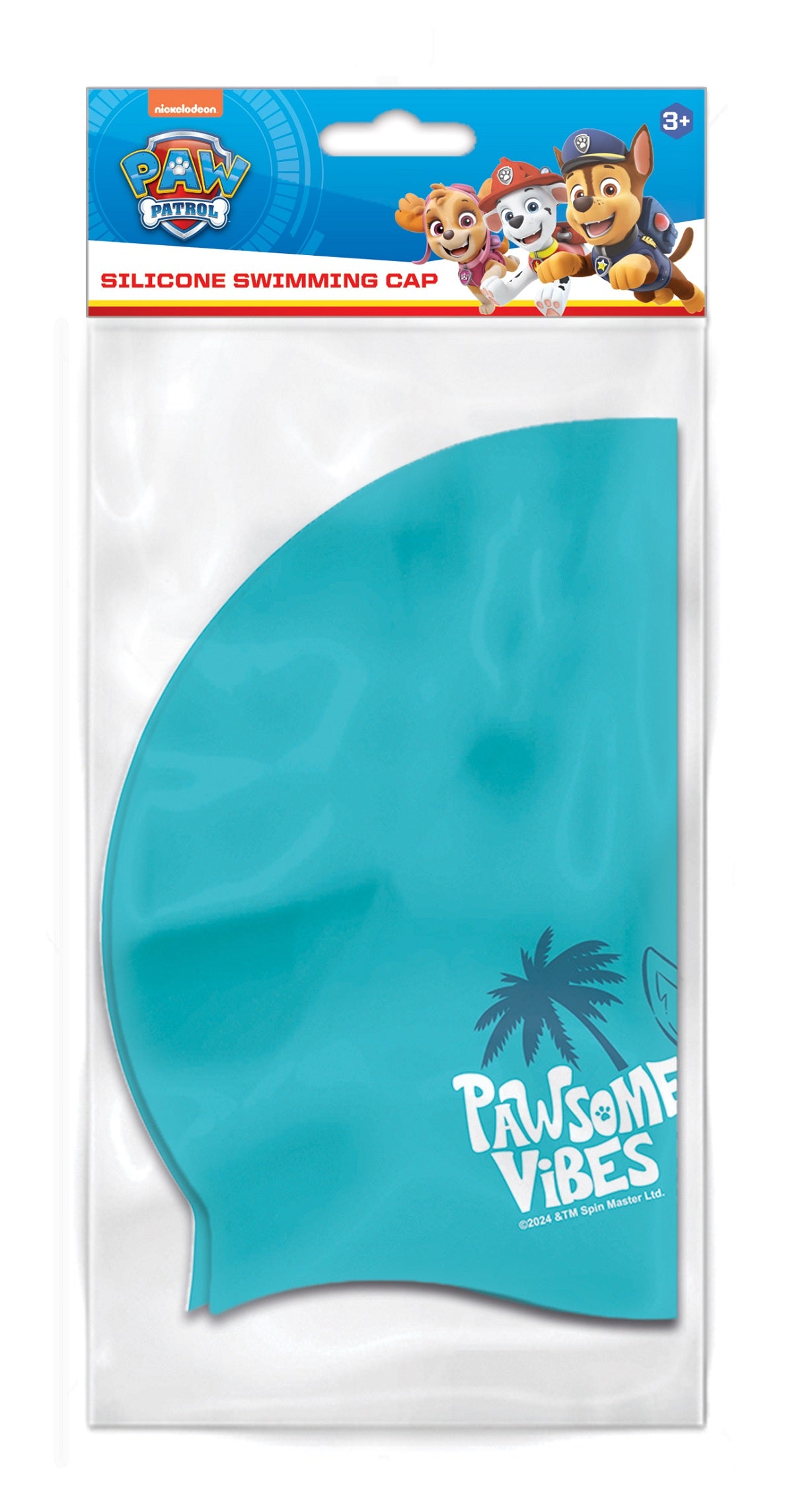 Paw Patrol Silikon Schwimmkappe – Kinder Badekappe chlorresistent & flexibel