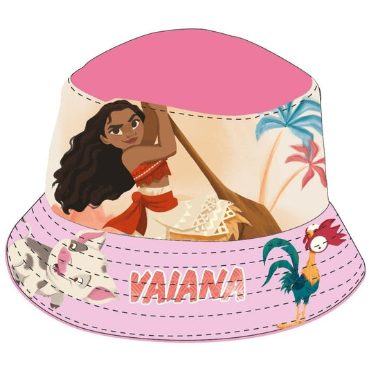 Disney Vaiana Sonnenhut für Kinder UV-Schutz Fischerhut & Strandhut