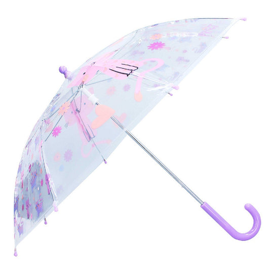 Prêt Kinder-Regenschirm ⌀ 71 cm Katze-Design, transparent & handlich