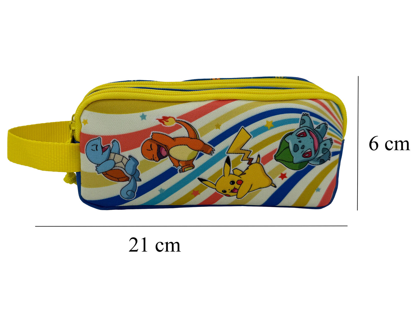 Pokémon Federmäppchen mit zwei Fächern Federmappe mit Reißverschluss