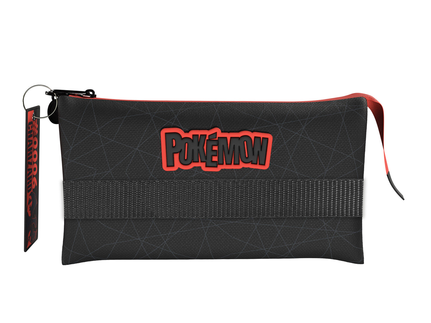 Pokémon Dreifach Federmäppchen 3 Fächer Federmappe mit Reißverschluss