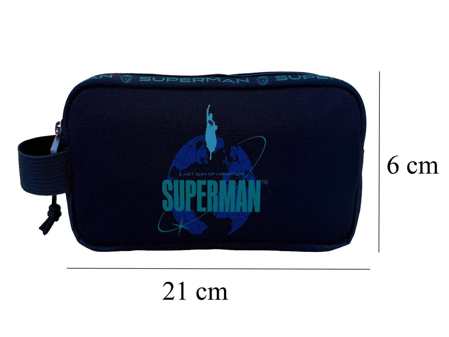 Superman Doppel Etui Federmäppchen für Schule und Alltag