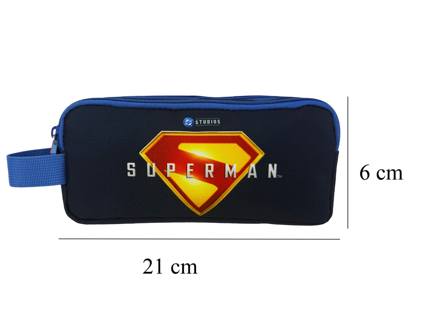 Superman Mäppchen Doppel Etui Federmäppchen für Schule und Alltag