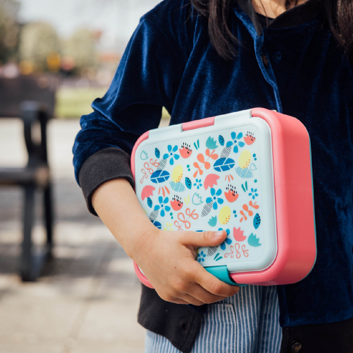 Quokka Twist Kids Brotdose Doppelwand Kinder Lunchbox 3-Fächer