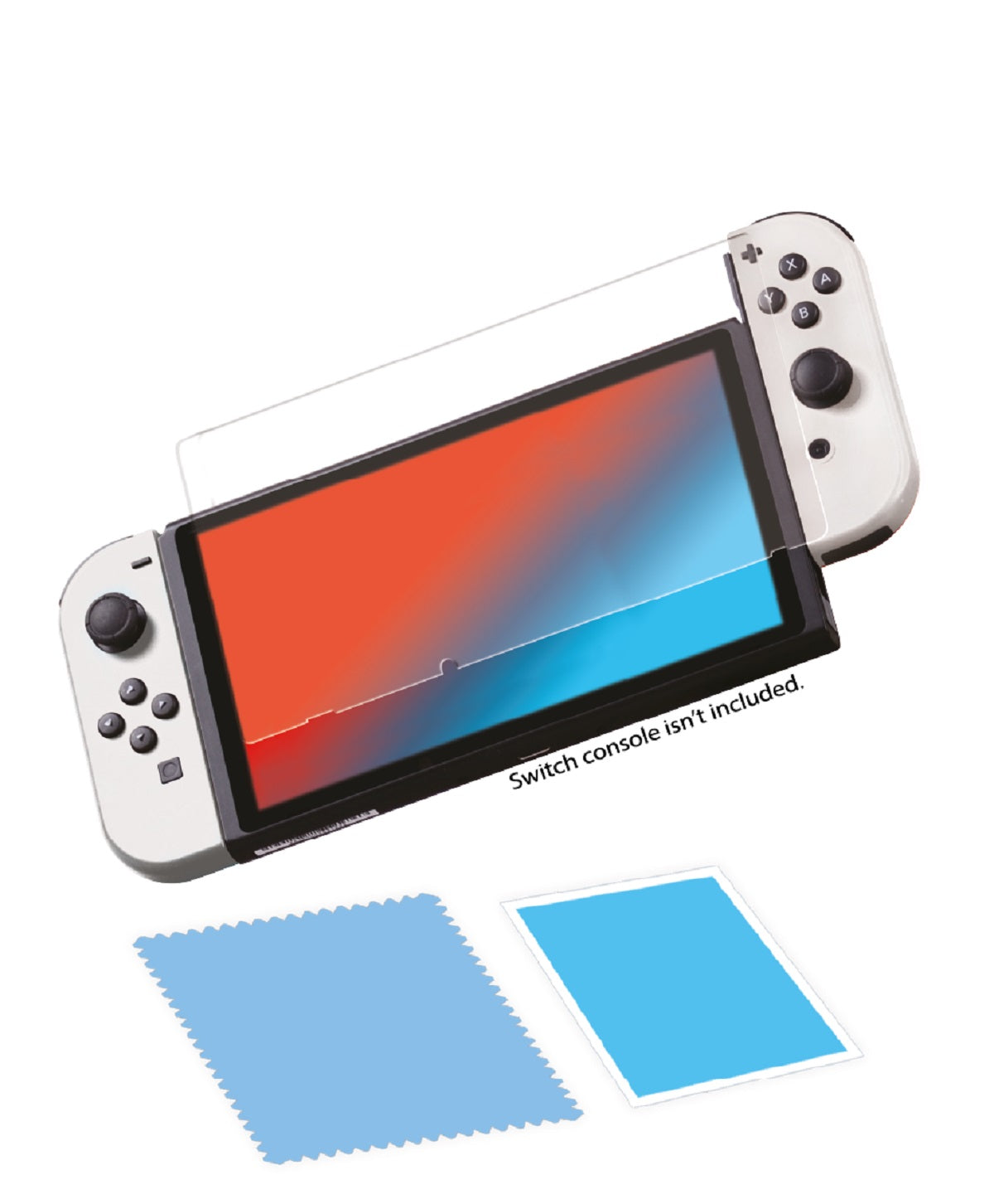 Qware Tempered Glass – Schutzglas kompatibel mit Nintendo Switch OLED