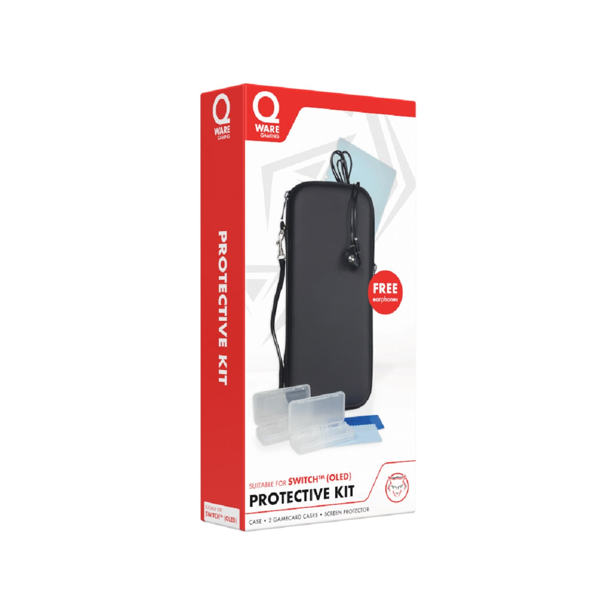Qware Protection Kit – Komplettes Schutzset Kompatibel mit Nintendo Switch