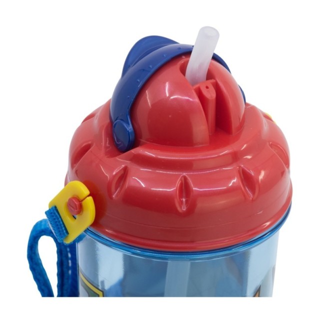 Pokemon Kinder Trinkflasche 465 ml Pop Up Flasche mit Trageband für Schule Freizeit und Ausflug