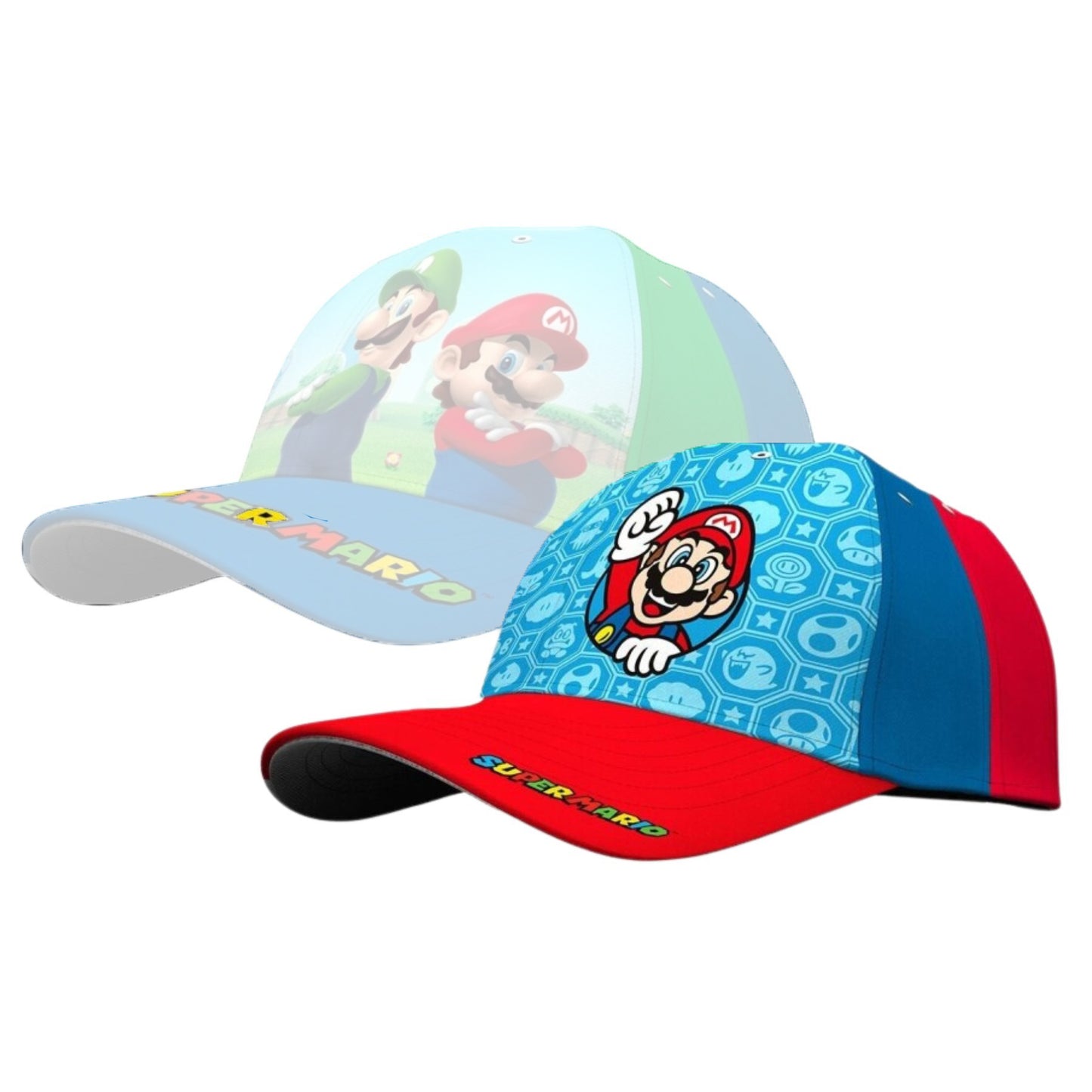 Super Mario Cap – Klassische Baseball Cap aus 100% Baumwolle, mit Super Mario Logo