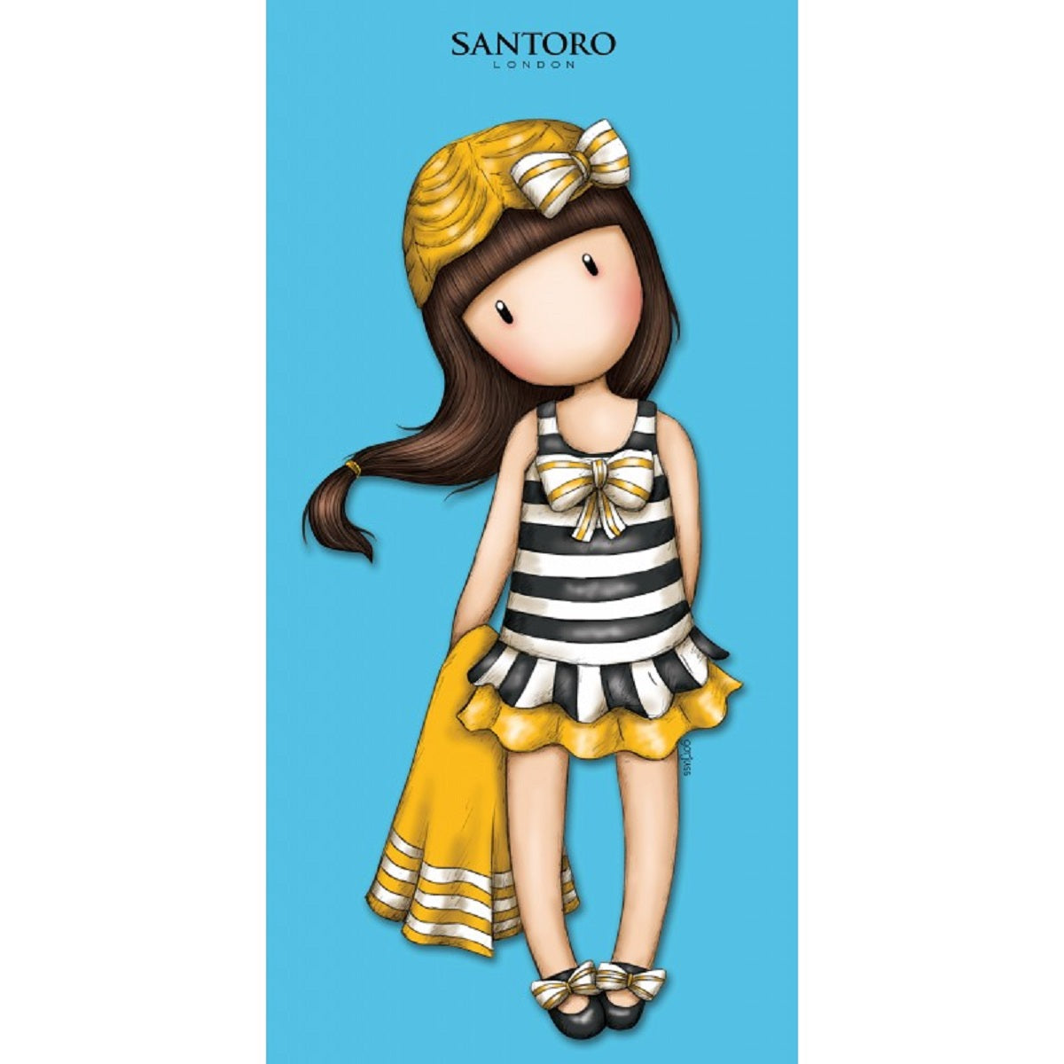 Santoro's Gorjuss Handtuch 75x150 cm Baumwolle weich Badetuch saugfähig Duschtuch