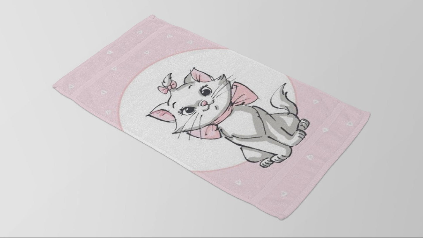 Disney Aristocats Strandtuch – Weiches & saugfähiges Badehandtuch 140x70 cm
