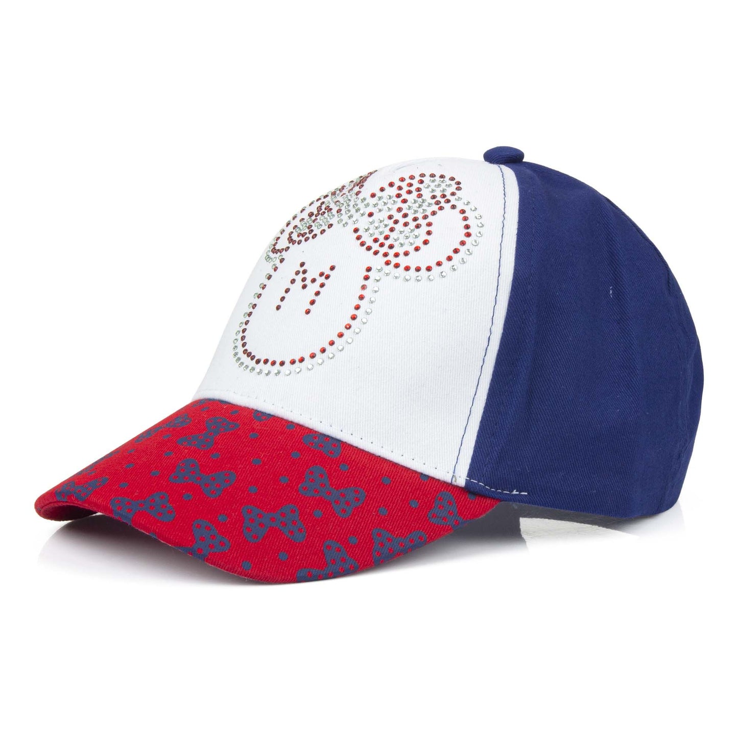 Minnie Mouse Kappe Glitter – Glitzernde Disney Cap, 100% Baumwolle, für Frauen und Mädchen