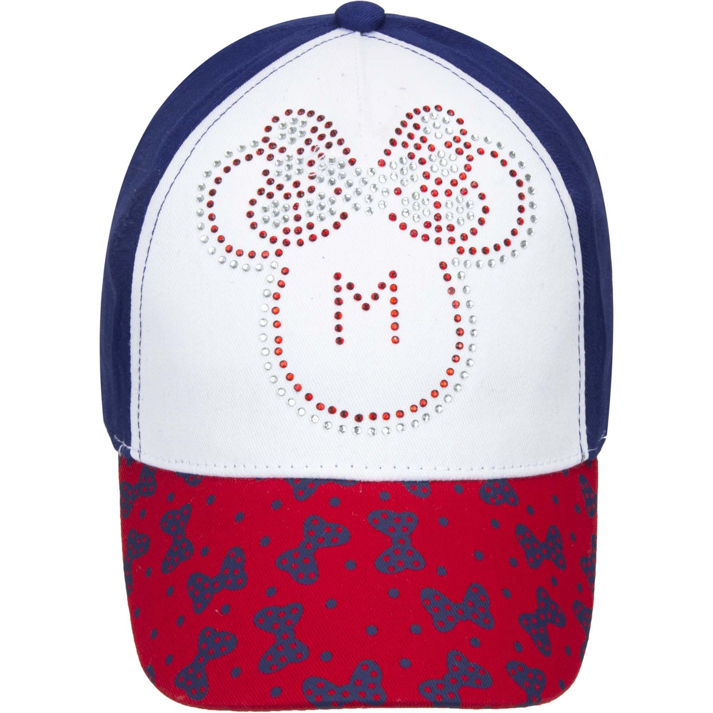 Minnie Mouse Kappe Glitter – Glitzernde Disney Cap, 100% Baumwolle, für Frauen und Mädchen