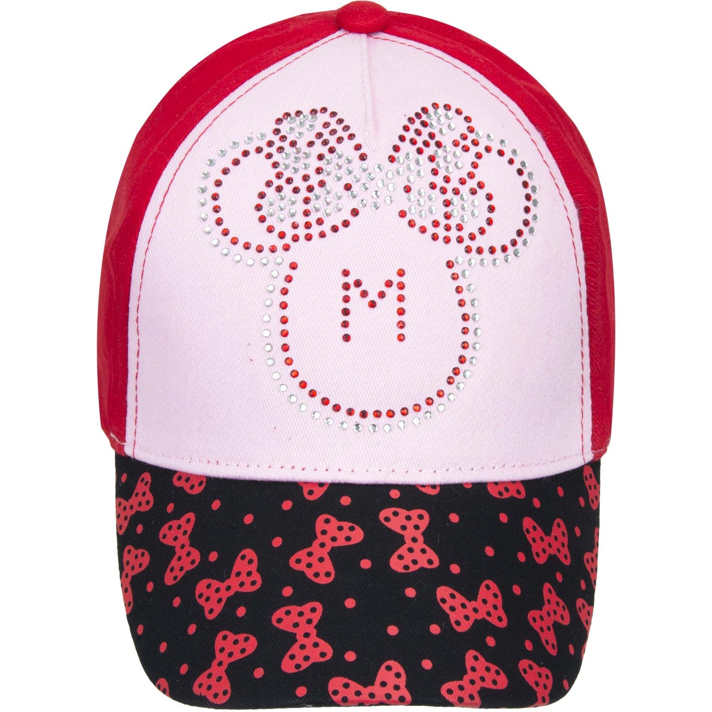 Minnie Mouse Kappe Glitter – Glitzernde Disney Cap, 100% Baumwolle, für Frauen und Mädchen