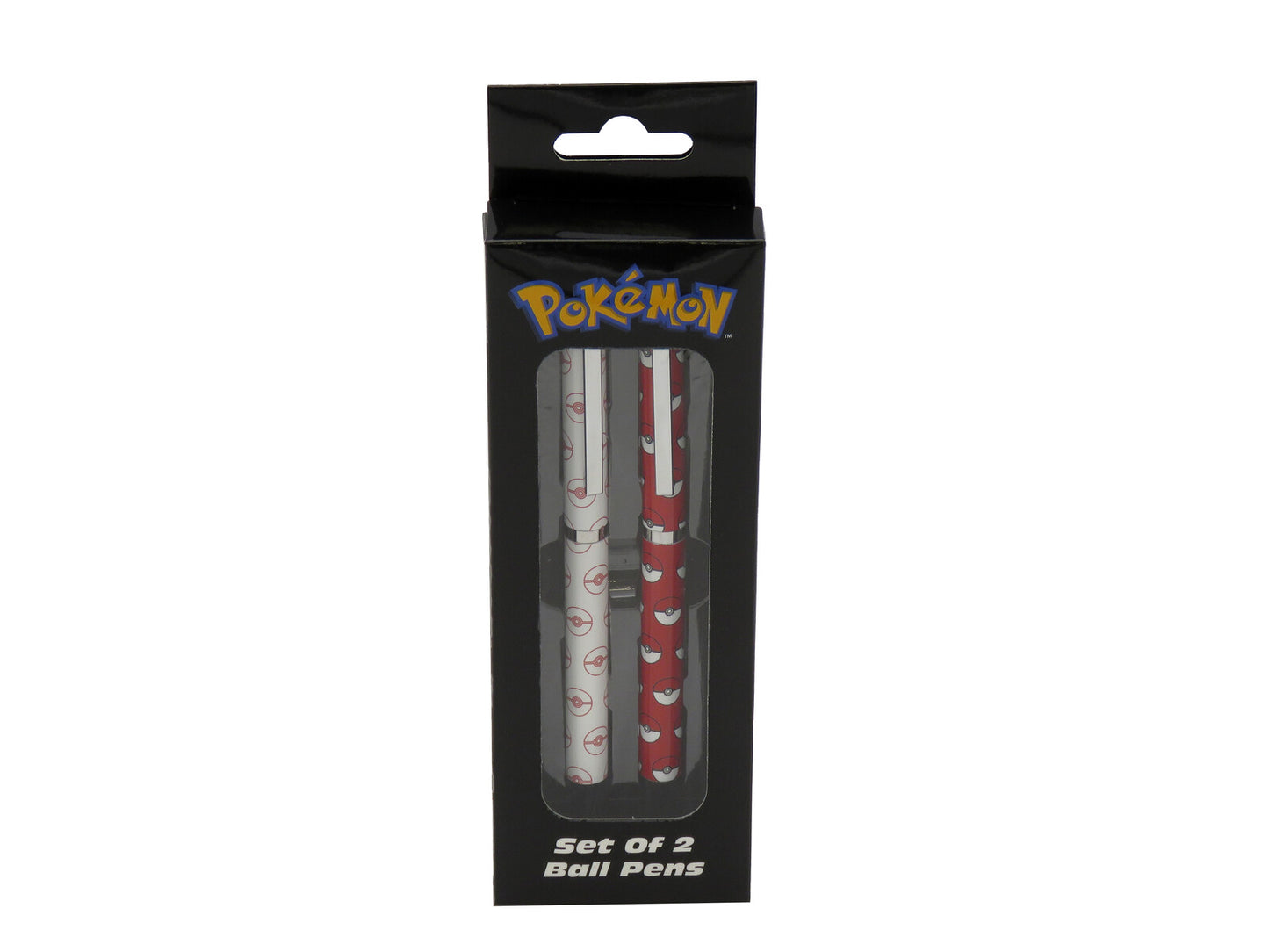 Pokémon Kugelschreiber Set 2er Pack Pokeball Design schwarze Tinte