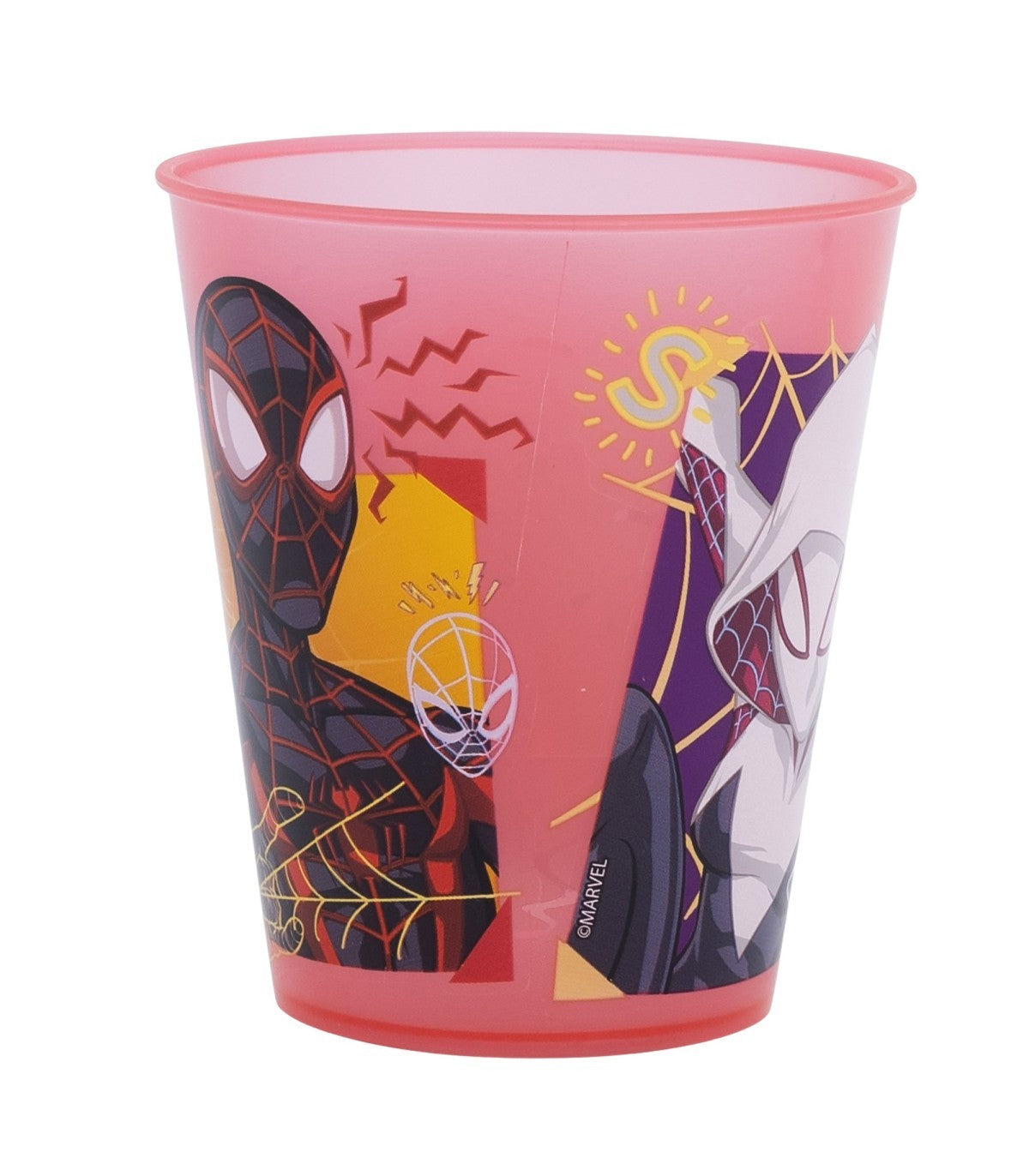 Spiderman Kinder Becher Set 4 teilig 285 ml aus Polypropylen