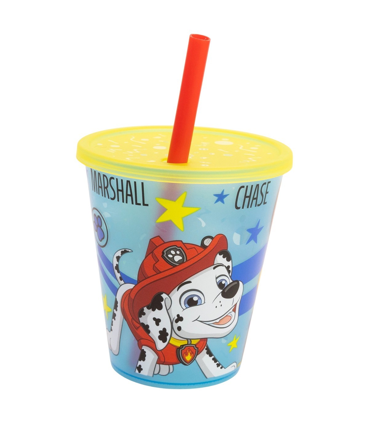 Paw Patrol Kinder Becher Set 4 teilig 285 ml Becher mit Trinkhalm