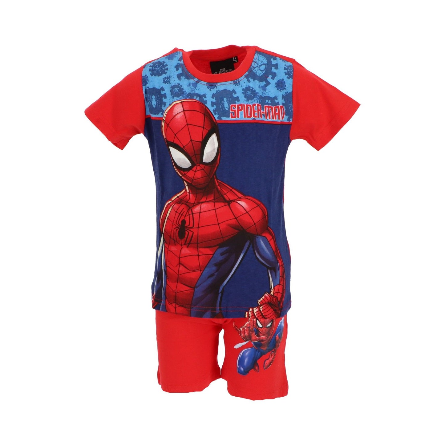 Spiderman Shortama – Kinderpyjama & Sommeranzug aus 100% Baumwolle