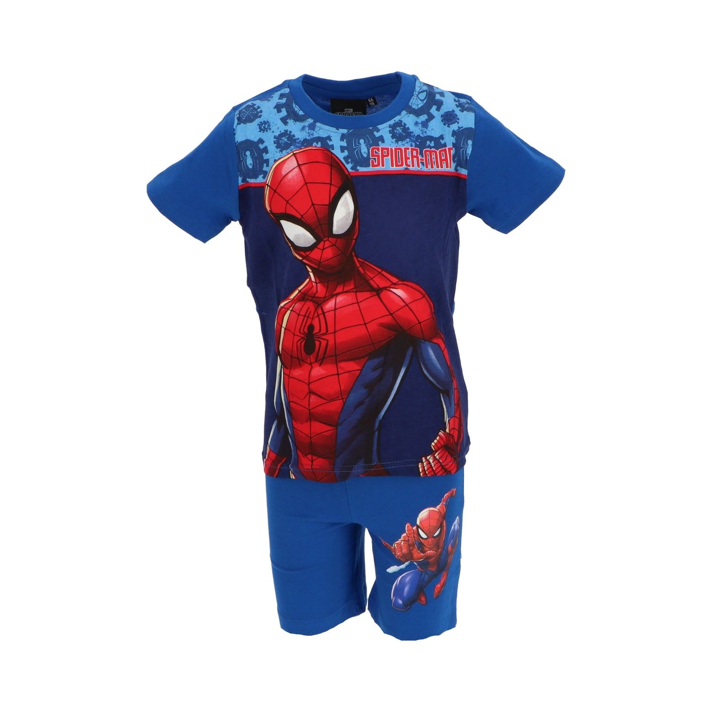 Spiderman Shortama – Kinderpyjama & Sommeranzug aus 100% Baumwolle