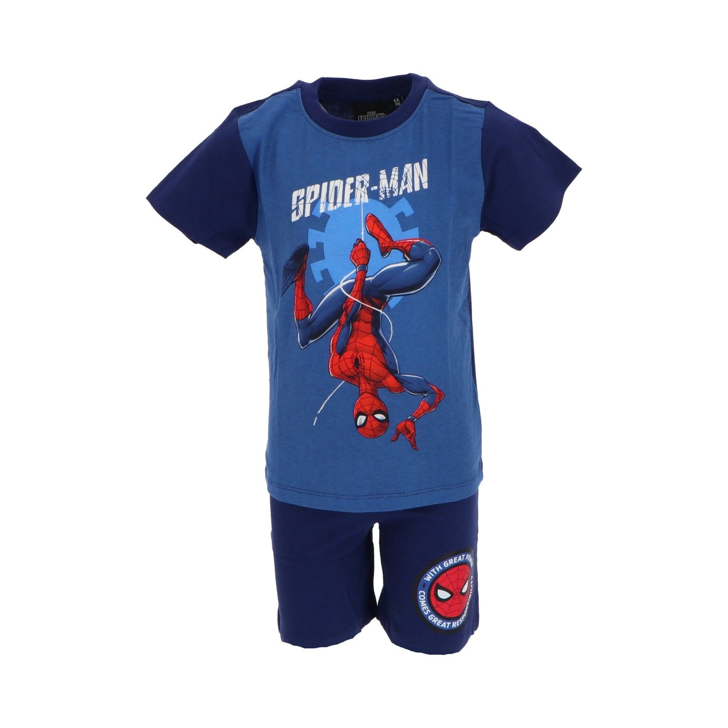 Spiderman Shortama – Kinderpyjama & Sommer Schlafanzug aus 100% Baumwolle