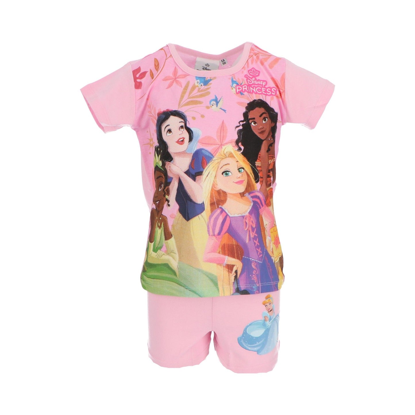Disney Princess Shortama – Kinderpyjama & Sommer Schlafanzug aus 100% Baumwolle