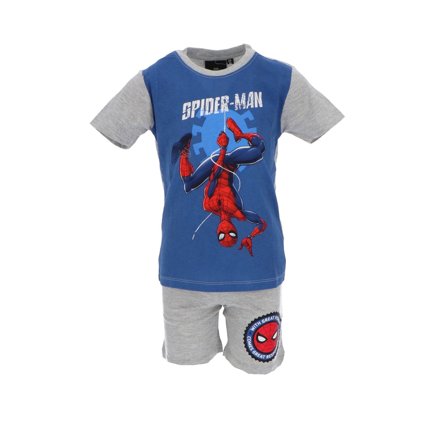 Spiderman Shortama – Kinderpyjama & Sommer Schlafanzug aus 100% Baumwolle
