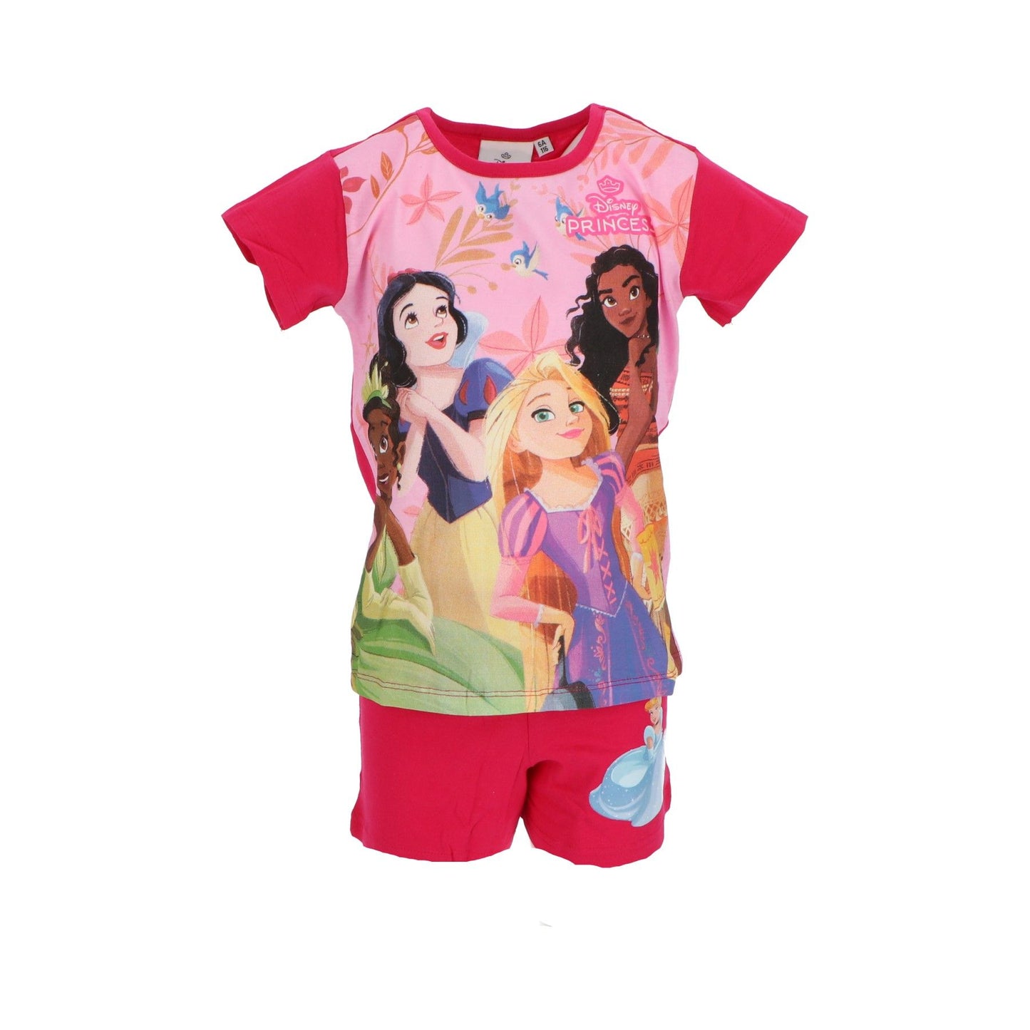 Disney Princess Shortama – Kinderpyjama & Sommer Schlafanzug aus 100% Baumwolle