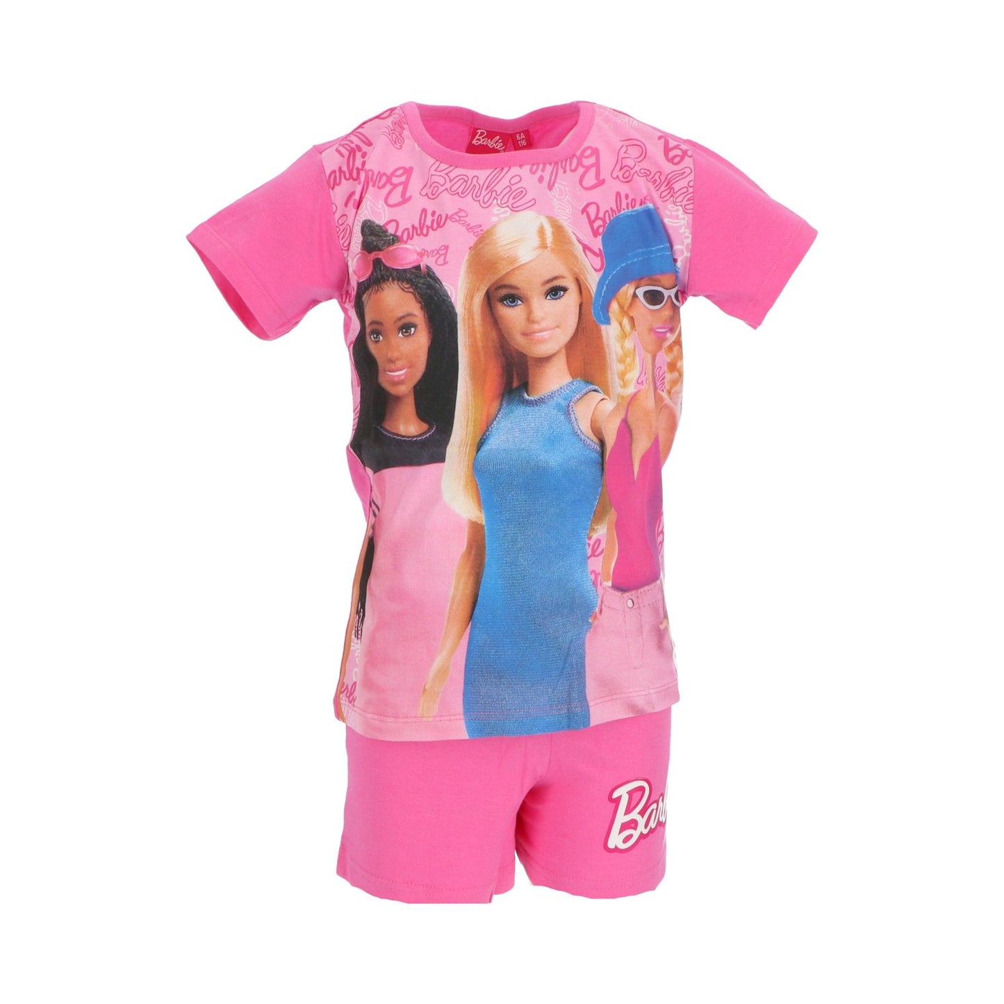 Barbie Shortama – Kinderpyjama & Sommer Schlafanzug aus 100% Baumwolle