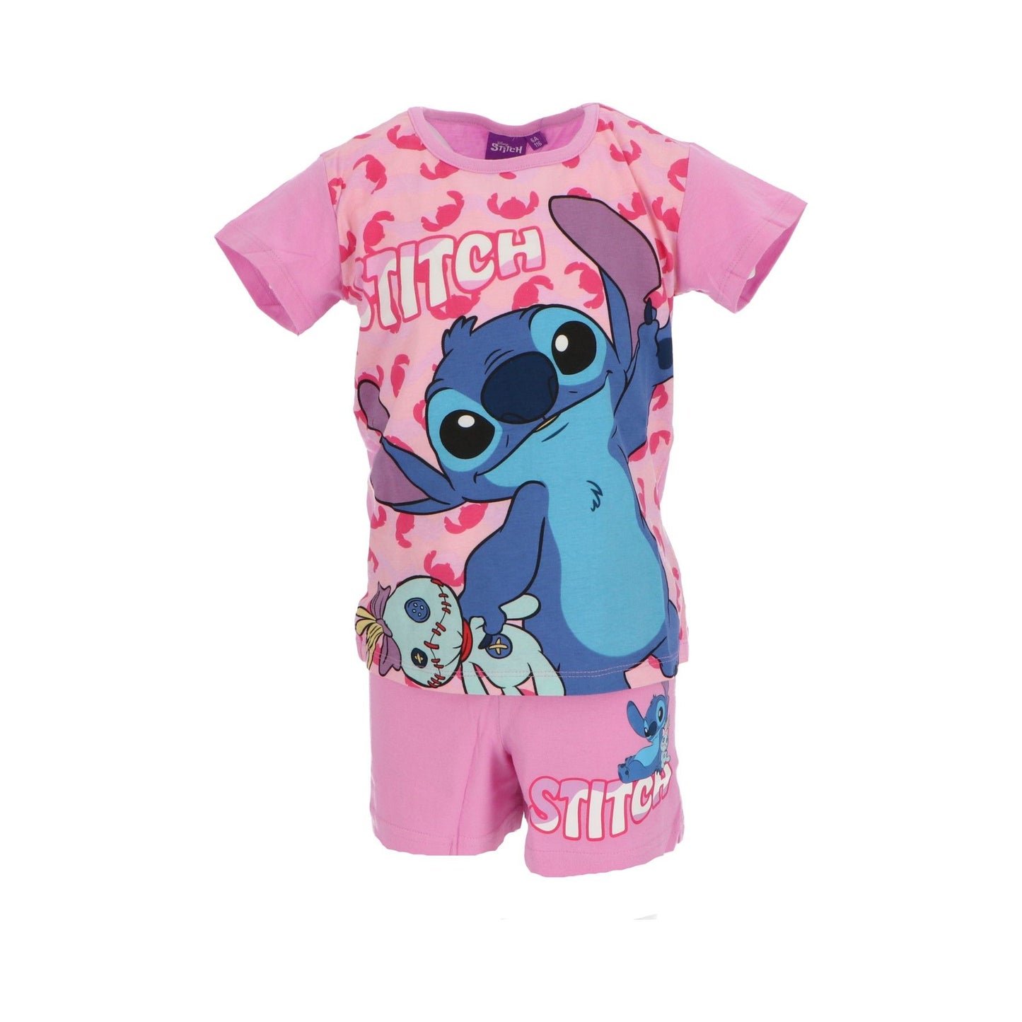 Lilo & Stitch Shortama – Kinderpyjama & Sommer Schlafanzug aus 100% Baumwolle