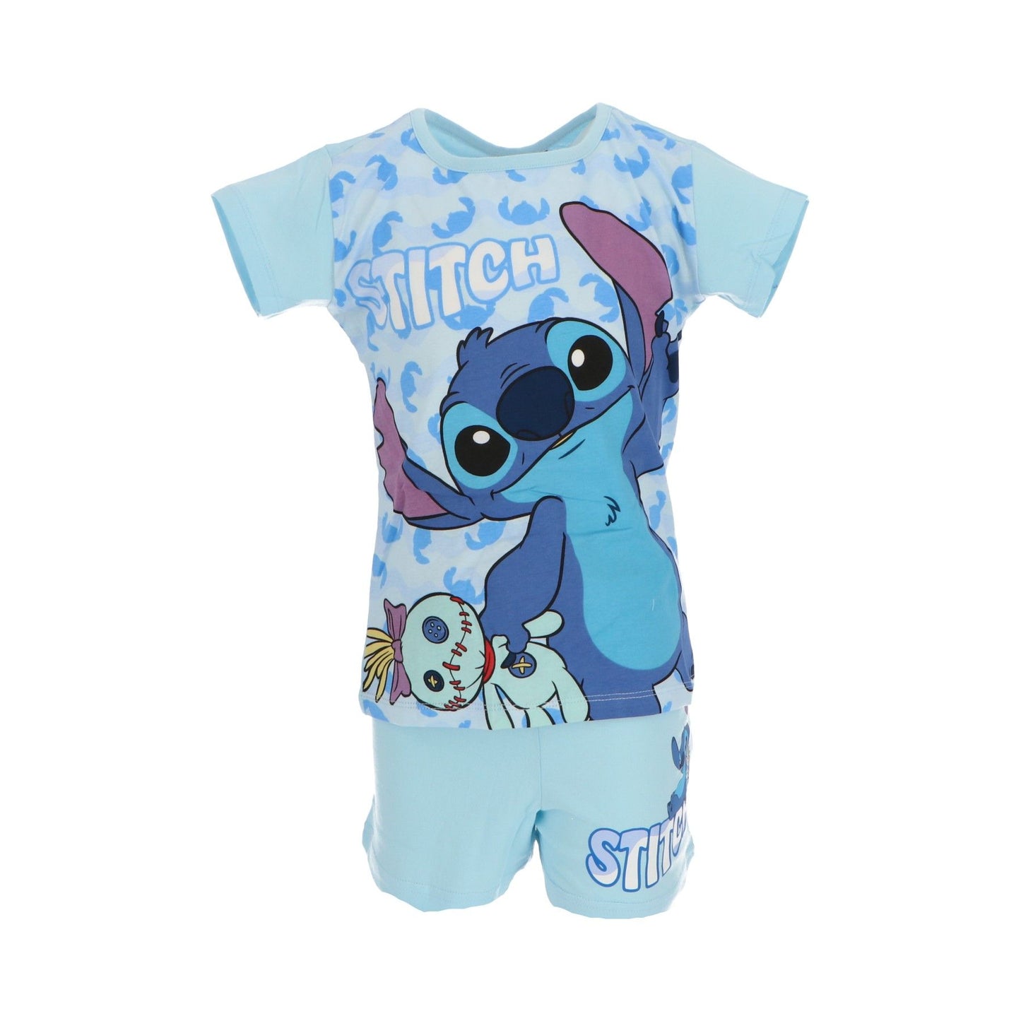 Lilo & Stitch Shortama – Kinderpyjama & Sommer Schlafanzug aus 100% Baumwolle