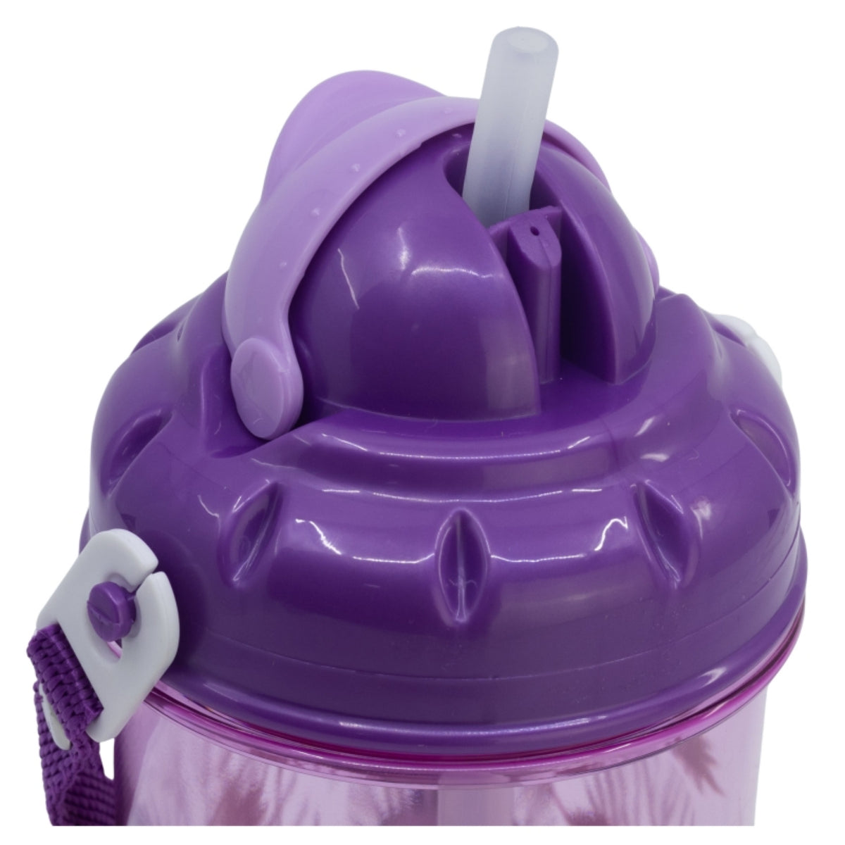 Disney Frozen Kinder Trinkflasche 465 ml mit Strohhalm und Tragegurt