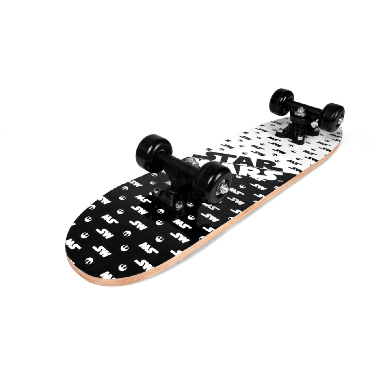 Star Wars Holz-Skateboard Mandalorian Robustes 9-Schichten Ahorn