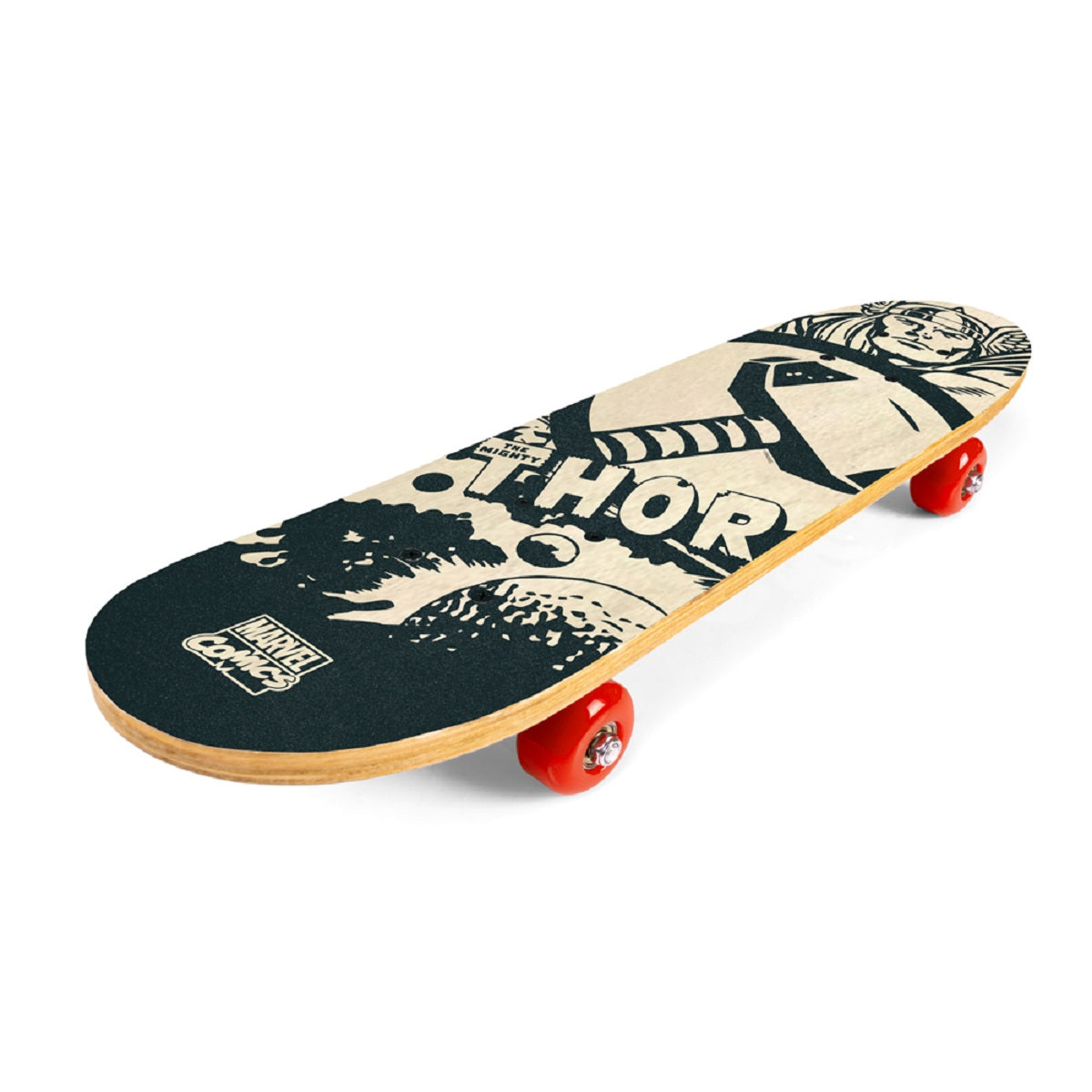 Marvel Thor Skateboard – Robustes 9-Schichten Ahornholz mit 95A PVC-Rädern