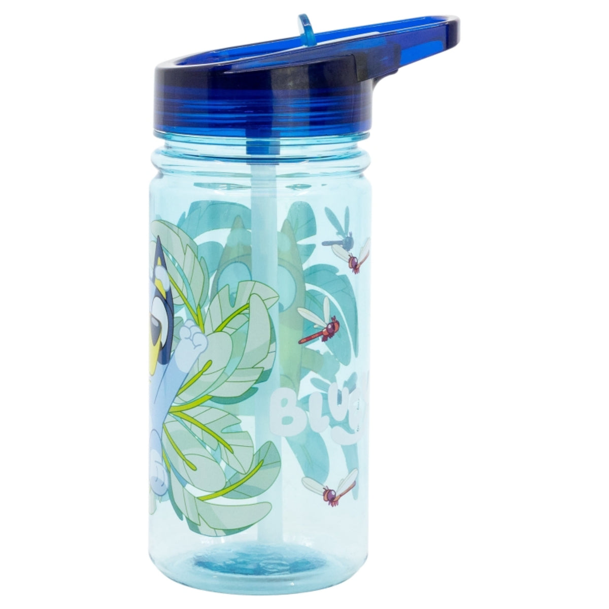 Bluey Trinkflasche 475 ml Kinderflasche mit Klappdeckel & Griff