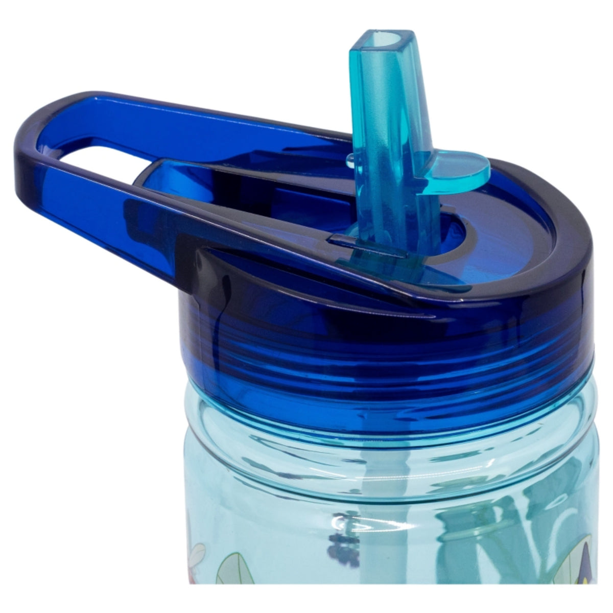 Bluey Trinkflasche 475 ml Kinderflasche mit Klappdeckel & Griff