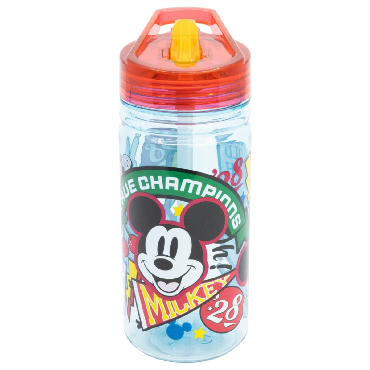 Disney Mickey Trinkflasche 475 ml Kinderflasche mit Klappdeckel & Griff